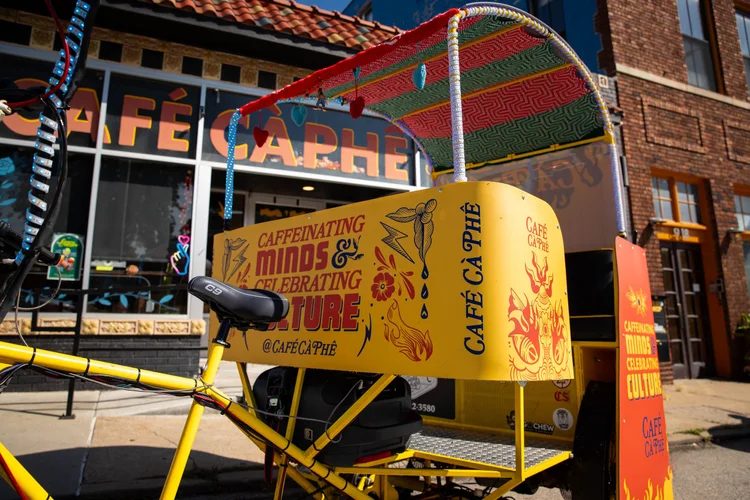 Cafe Ca Phe branded EZ pedicab